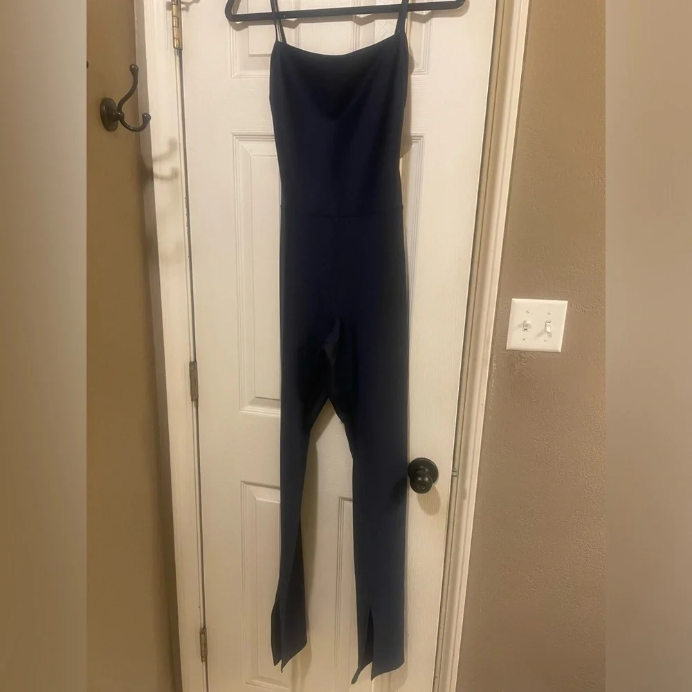 ALO Yoga Airlift Disco Daze Onesie Medium Color: Navy NWT